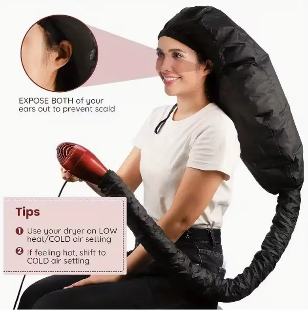 Adjustable Net Plopping Cap for Drying Curly Hair - Breathable Mesh Bonnet with Drawstring