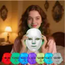 Home USB powered 7 color LED facial beauty instrument facial care tools